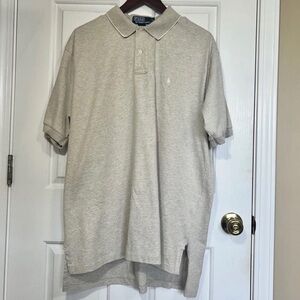 Polo By Ralph Lauren Oatmeal Short Sleeve Tan Polo Pony Shirt Men’s Size XL